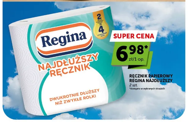 Ręcznik papierowy Regina Najdłuższy promocja w Euro Sklep