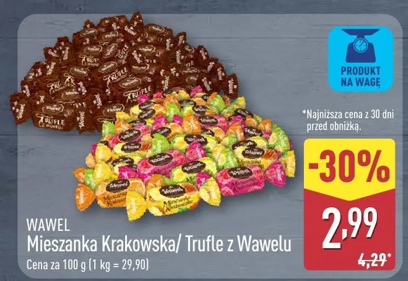Mieszanka Krakowska/ Trufle z Wawelu promocja w Aldi