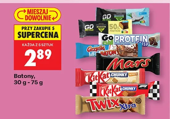 Batony różne rodzaje promocja w Biedronka