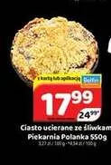 Ciasto ucierane ze śliwkami Piekarnia Polanka promocja w Delfin