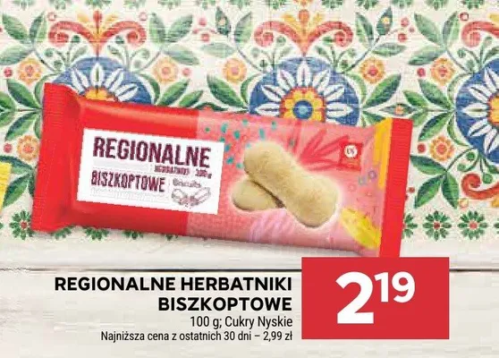 Regionalne herbatniki biszkoptowe promocja w Stokrotka
