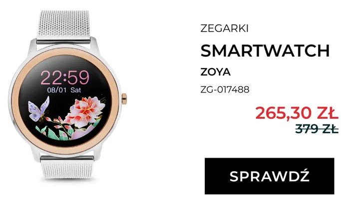 Smartwatch ZOYA ZG-017488 promocja w Briju
