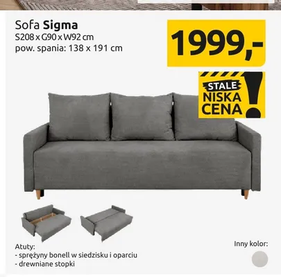 Sofa Sigma promocja w Black Red White