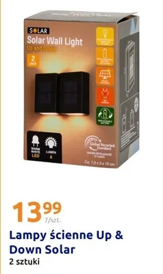 Lampy ścienne Up & Down Solar promocja w Action