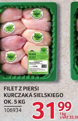 Filet z piersi kurczaka sielskiego Sielski ok. 5kg promocja w Selgros