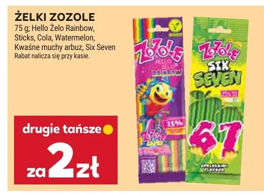 Żelki zozole promocja w Stokrotka