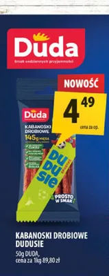 Kabanoski drobiowe Dudusie Duda promocja w Arhelan