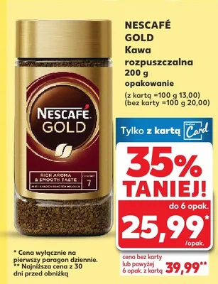Kawa rozpuszczalna promocja w Kaufland