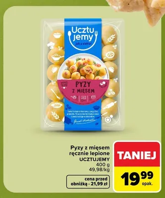 Pyzy z mięsem ręcznie lepione Ucztujemy promocja w Carrefour