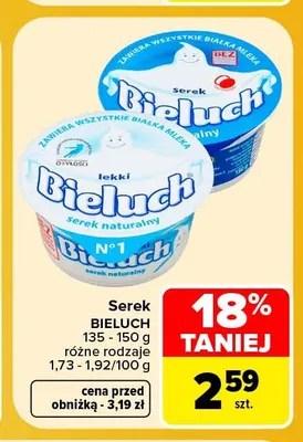 Serek Bieluch promocja w Carrefour Market