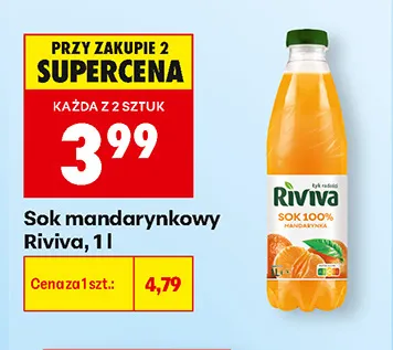 Sok mandarynkowy Riviva promocja w Biedronka