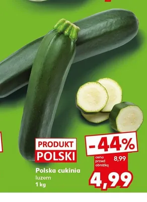 Cukinia polska luzem promocja w Kaufland