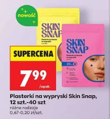 Plasterki na wypryski Skin Snap 12 szt. promocja w Biedronka