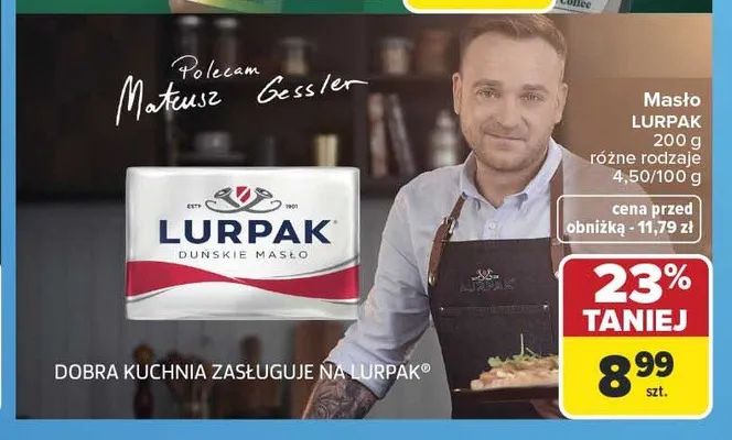 Masło Lurpak promocja w Carrefour