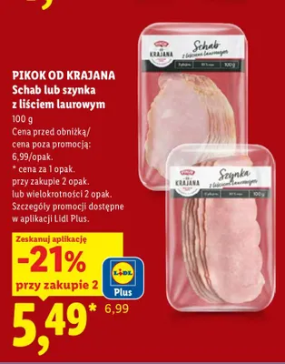 Szynka z liściem laurowym Pikok Od Krajana promocja w Lidl