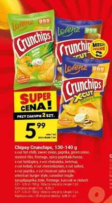 Chipsy Crunchips Lorenz roasted ribs promocja w Twój Market
