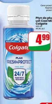 Płyn do płukania ust Colgate Plax Fresh & Protect Cool Mint promocja w Dino