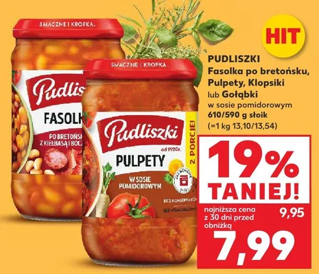 Fasolka po bretońsku, pulpety, klopsiki lub gołąbki w sosie pomidorowym promocja w Kaufland
