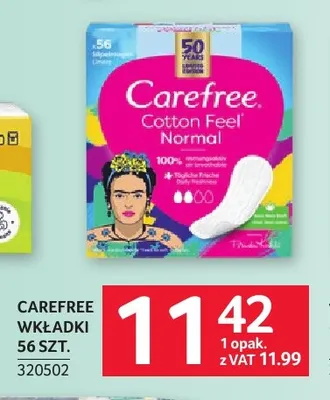 Wkładki Carefree 56 szt. promocja w Selgros