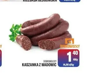 Kaszanka z Wadowic Dobrowolscy promocja w Tomi Markt