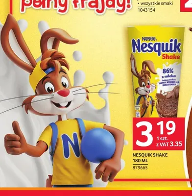 Napój mleczny Nesquik Shake promocja w Selgros