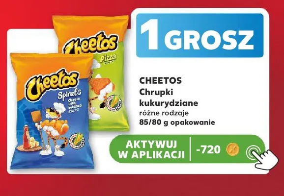 Chrupki kukurydziane Cheetos Spirals Cheese & Ketchup promocja w Kaufland