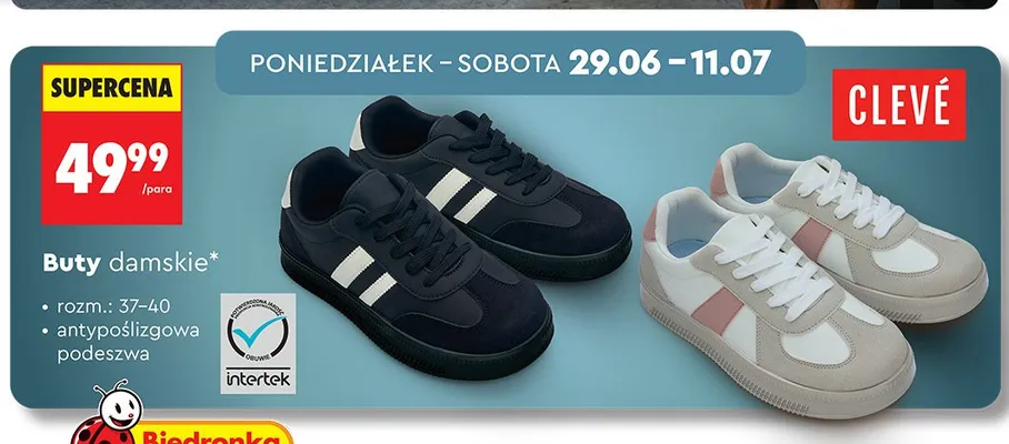 Buty damskie Clevé promocja w Biedronka