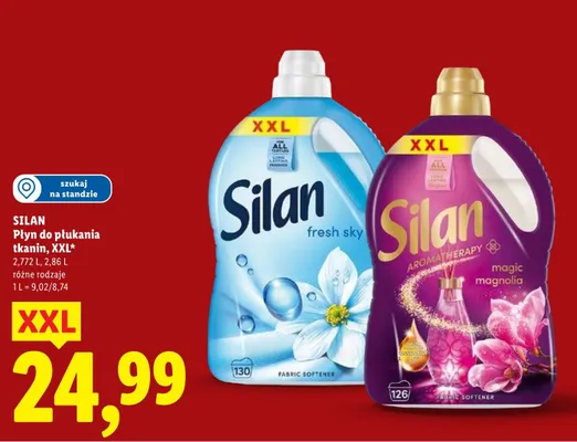 Płyn do płukania tkanin Silan Aromatherapy magic magnolia XXL promocja w Lidl