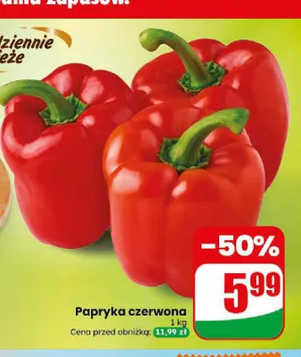 Papryka czerwona promocja w Dino