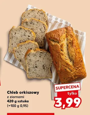 Chleb orkiszowy z ziarnami promocja w Kaufland