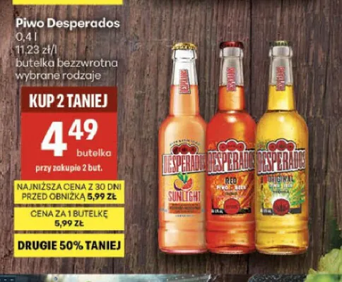 Piwo Desperados Original promocja w Delikatesy Centrum