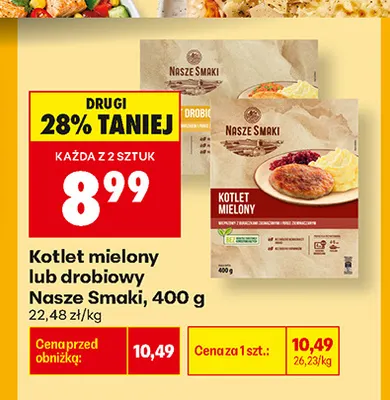 Kotlet drobiowy Nasze Smaki promocja w Biedronka