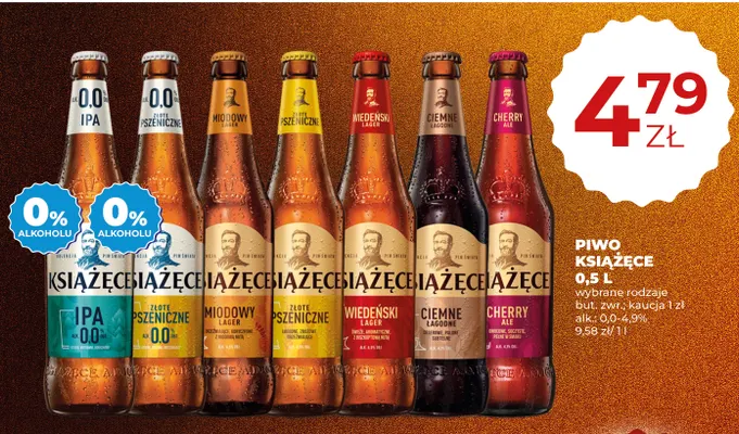 Piwo Książęce Ciemne Łagodne promocja w Duży Ben