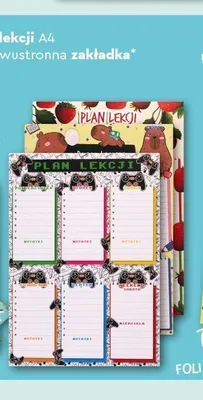 Plan lekcji A4 Henry promocja w Biedronka