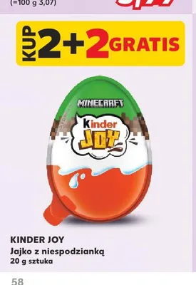 Jajko z niespodzianką Kinder Joy promocja w Kaufland