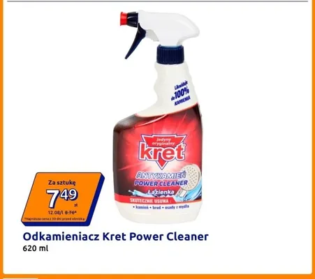 Odkamieniacz Kret Power Cleaner promocja w Action