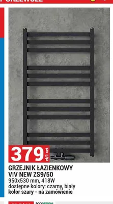 Grzejnik łazienkowy Viv New ZS9/50 promocja w Merkury Market