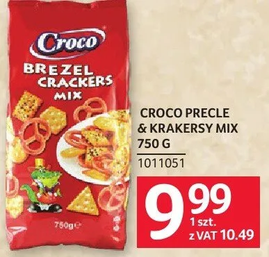 Chipsy Croco Precle & Krakersy Mix 750 g promocja w Selgros