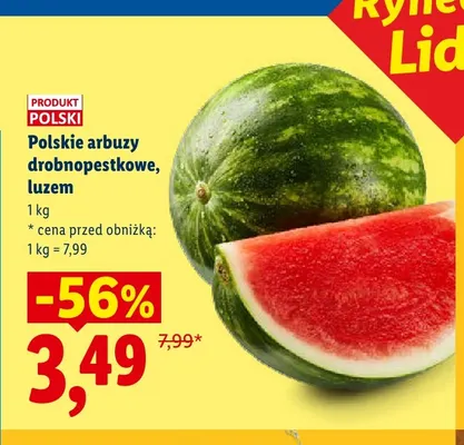 Arbuzy drobnopestkowe polskie Ryneczek Lidla promocja w Lidl