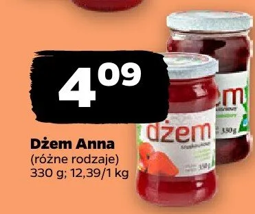 Dżem różne rodzaje promocja w Netto