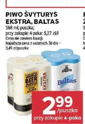 Piwo Švyturys Ekstra promocja w Stokrotka