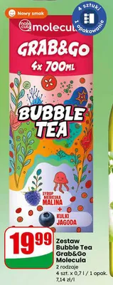 Zestaw Bubble Tea Grab&Go Molecula 2 rodzaje promocja w Dino