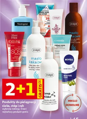 Produkty do pielęgnacji ciała stóp i rąk promocja w Auchan