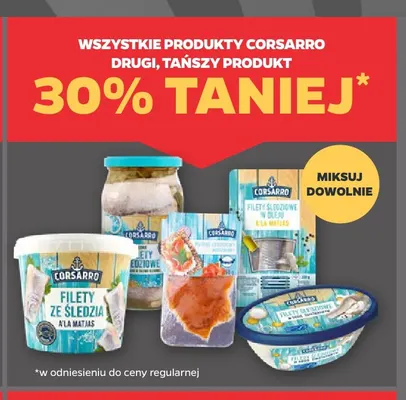 Filety ze śledzia a'la matjas Corsarro promocja w Netto