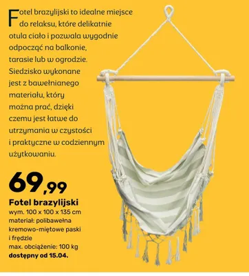 Fotel brazylijski promocja w Bricomarche