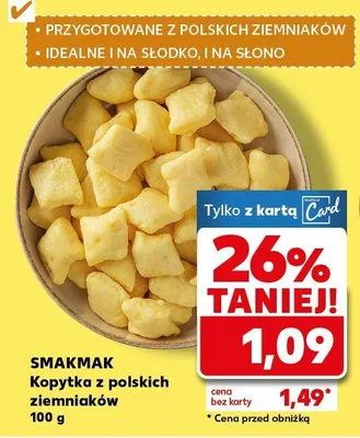 Kopytka z polskich ziemniaków promocja w Kaufland