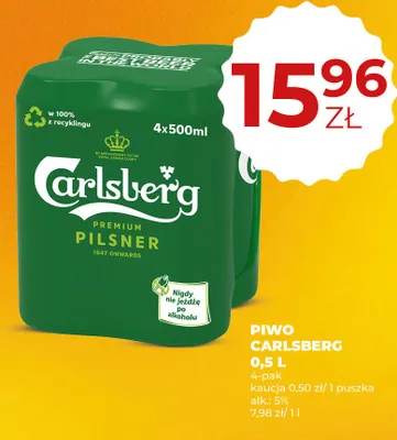 Piwo Carlsberg Premium Pilsner promocja w Duży Ben