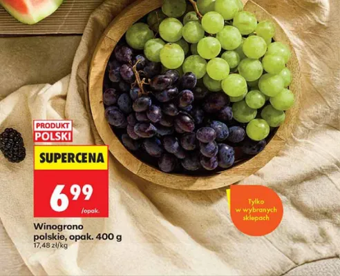 Winogrono polskie promocja w Biedronka