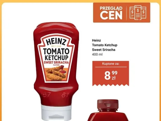 Ketchup Heinz Tomato Ketchup Sweet Sriracha promocja w Dino