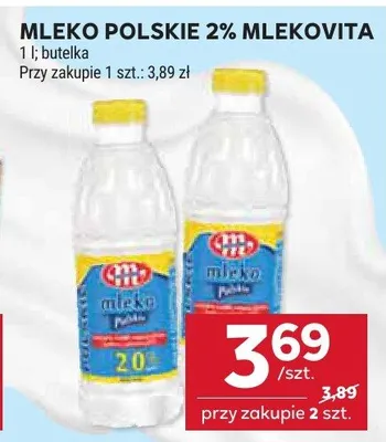 Mleko polskie 2% mlekovita promocja w Stokrotka
